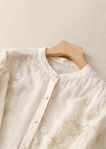 Maureen | Kvinders Knap-Ned Blomster Bluse