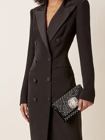 Mckenzie | Kvinders V-Hals Blazer Maxi Kjole