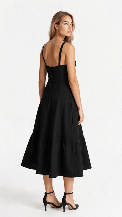 Margaret | Corset Midi Kjole - Elegant, figursyet stil