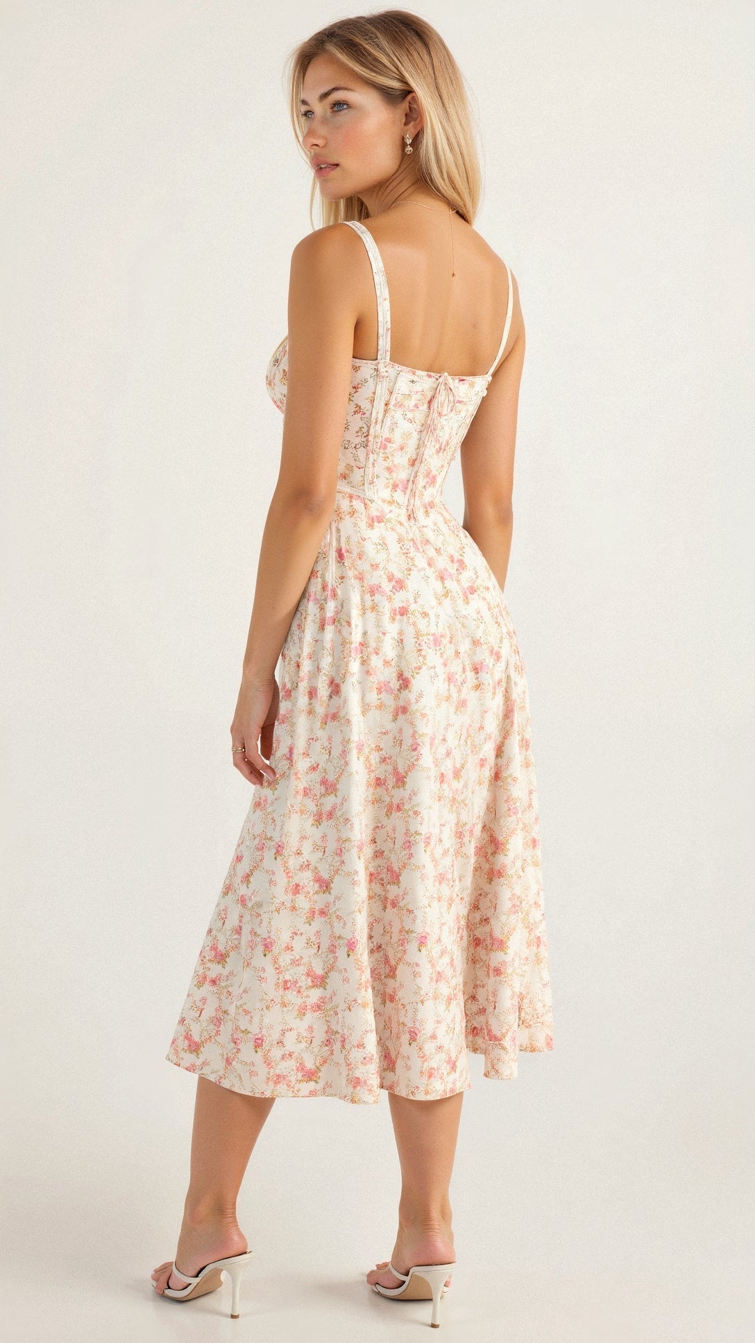 Margaret | Corset Midi Kjole - Elegant, figursyet stil