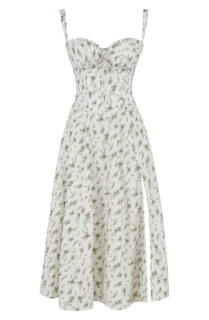 Margaret | Corset Midi Kjole - Elegant, figursyet stil