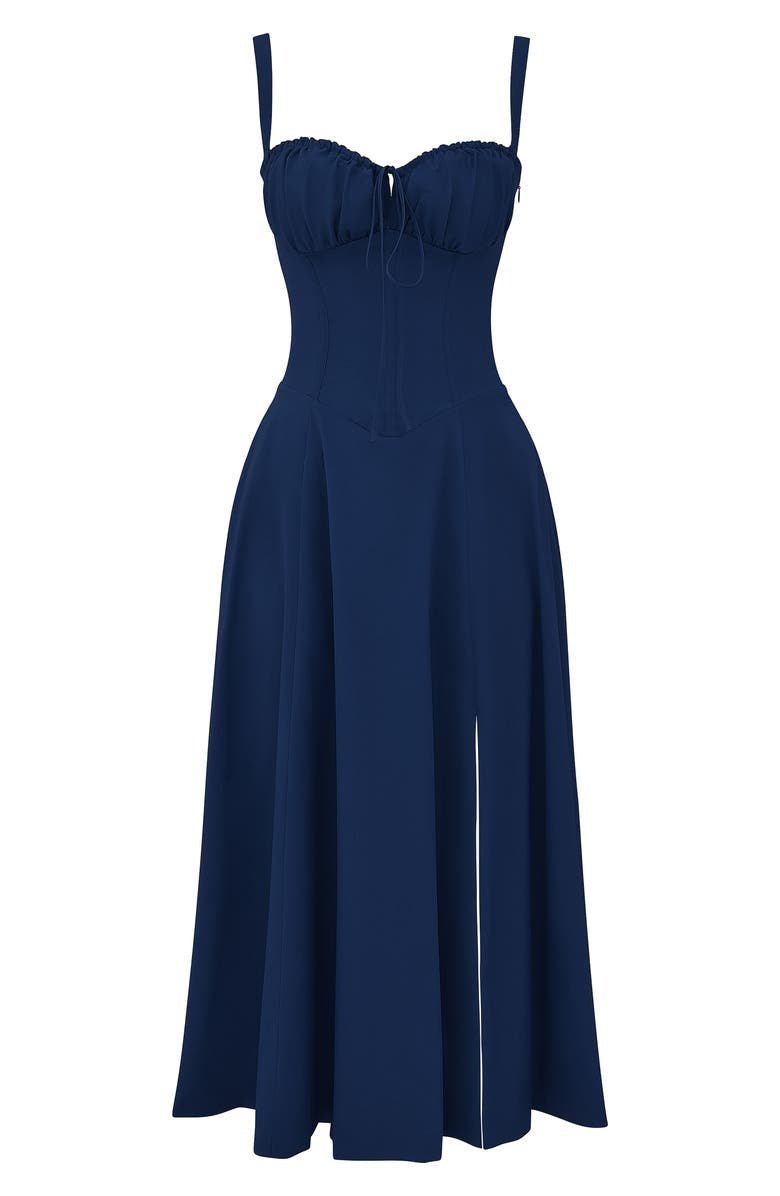 Margaret | Corset Midi Kjole - Elegant, figursyet stil
