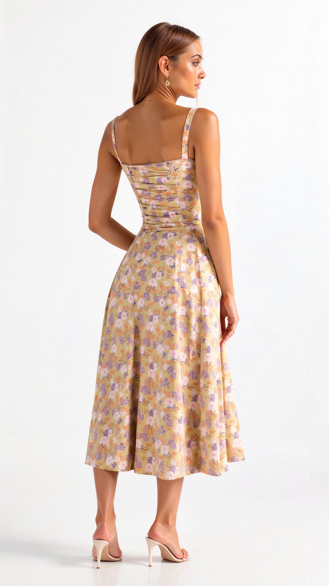 Margaret | Corset Midi Kjole - Elegant, figursyet stil