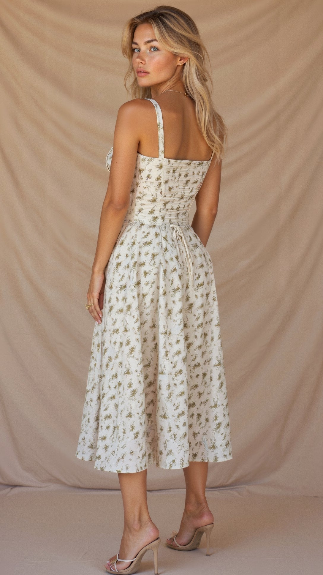Margaret | Corset Midi Kjole - Elegant, figursyet stil