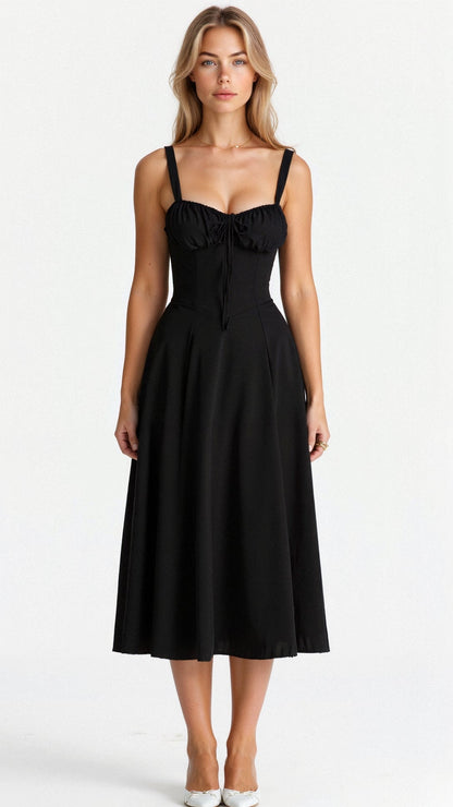 Margaret | Corset Midi Kjole - Elegant, figursyet stil