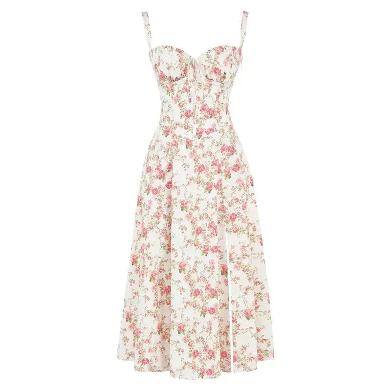 Margaret | Corset Midi Kjole - Elegant, figursyet stil