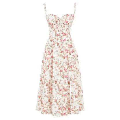 Margaret | Corset Midi Kjole - Elegant, figursyet stil