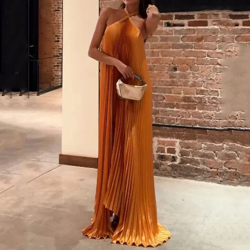 Gloria | Elegant Halterneck Kjole til Kvinder