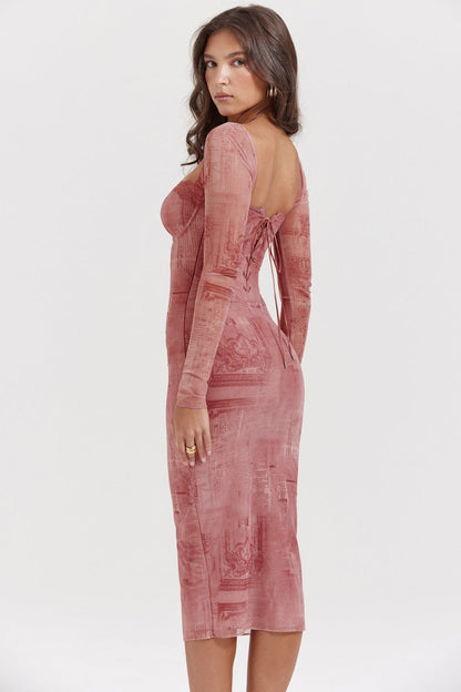 Piper | Elegant Pink Kjole til Kvinder