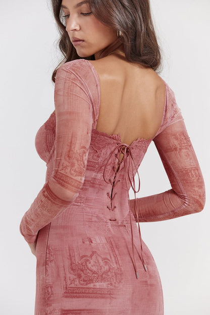 Piper | Elegant Pink Kjole til Kvinder