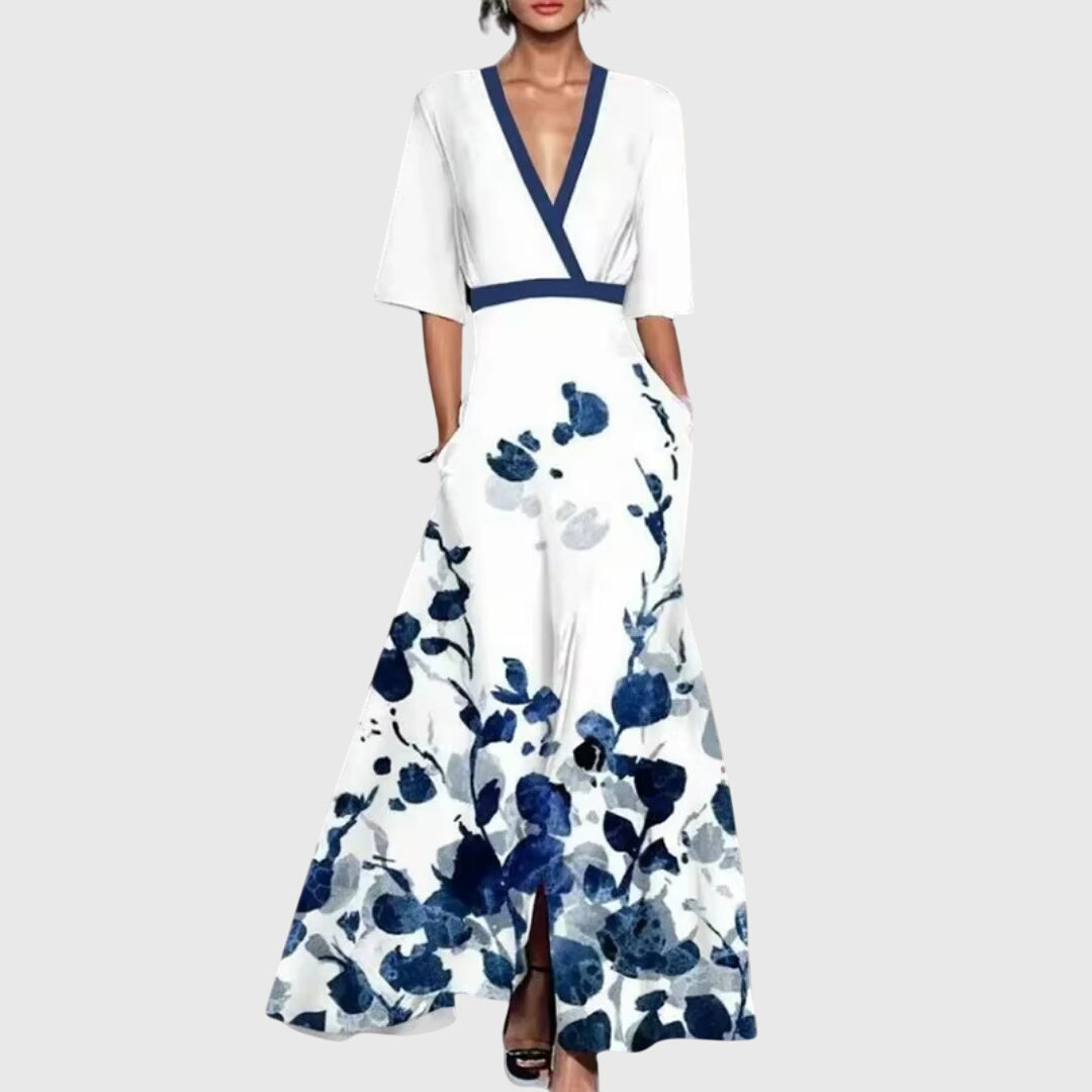 Robin | Kvinders Blomster Wrap Maxi Kjole
