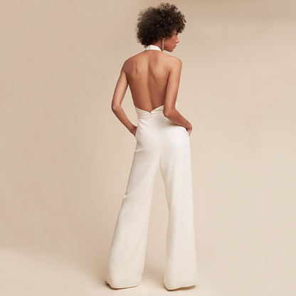 Rose | Kvinders Halterneck Rygløs Jumpsuit