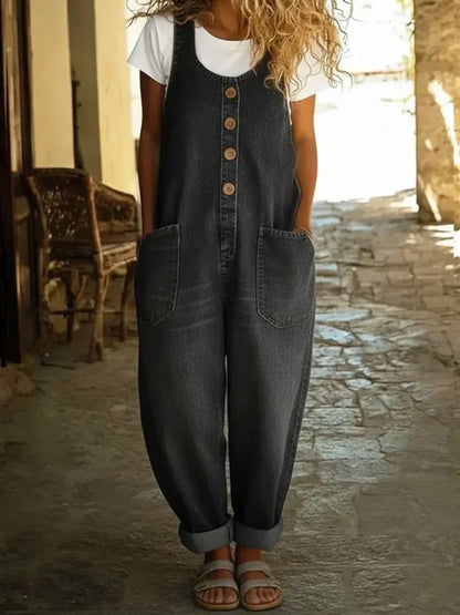Lina – Vintage denim jumpsuit