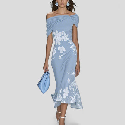 Sienna | Kvinders Bodycon Off-Shoulder Midi Kjole