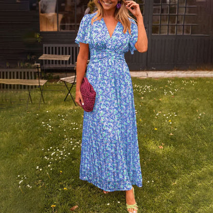 Camille | Elegant V-Hals Kjole til Moderne Kvinder