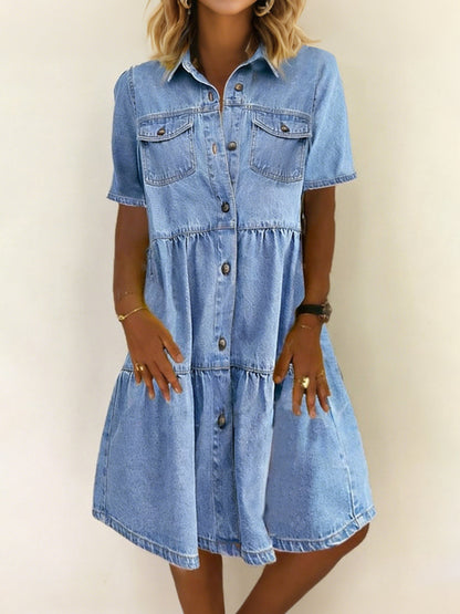 Sophia | Elegant casual denimkjole