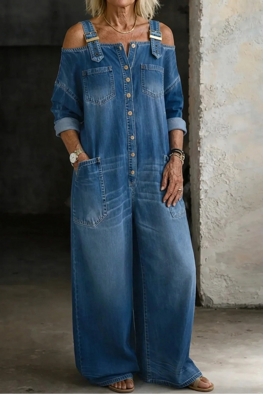 Sophia | Mono i denim uden stropper
