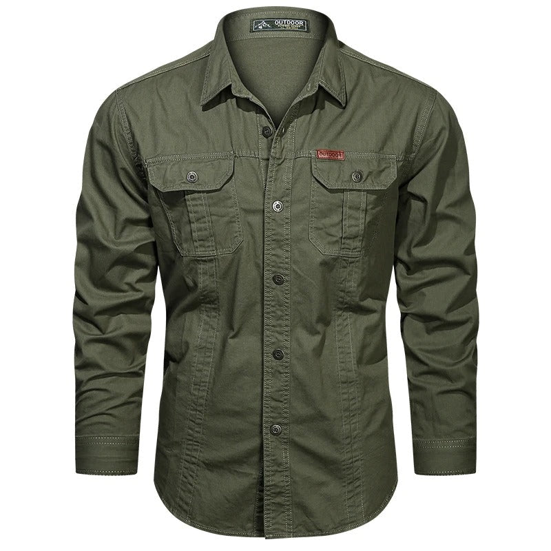 Waylon | Stilfuld Skjorte med Lommer til Mænd