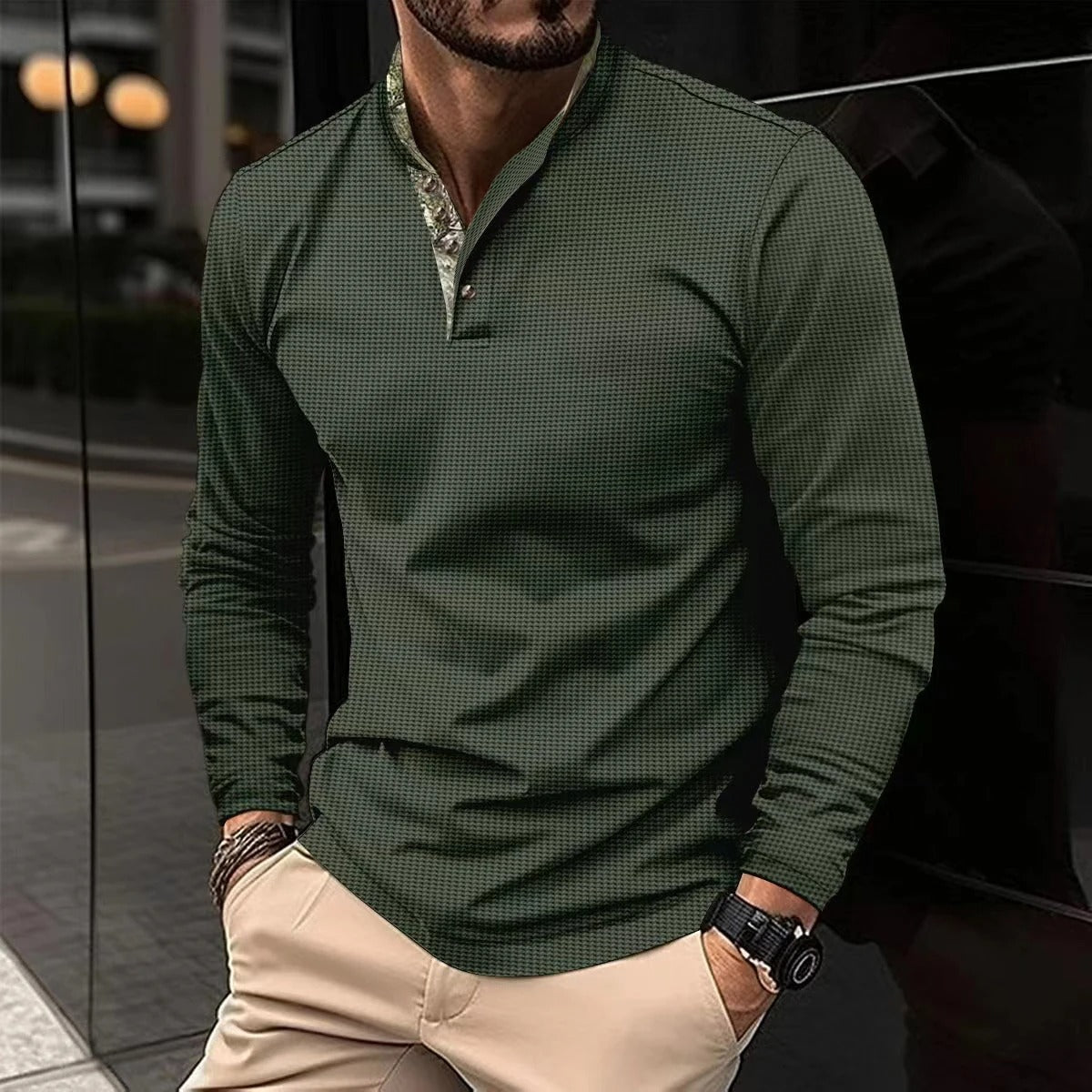 Sebastian | Herre Slim-Fit Langærmet Skjorte