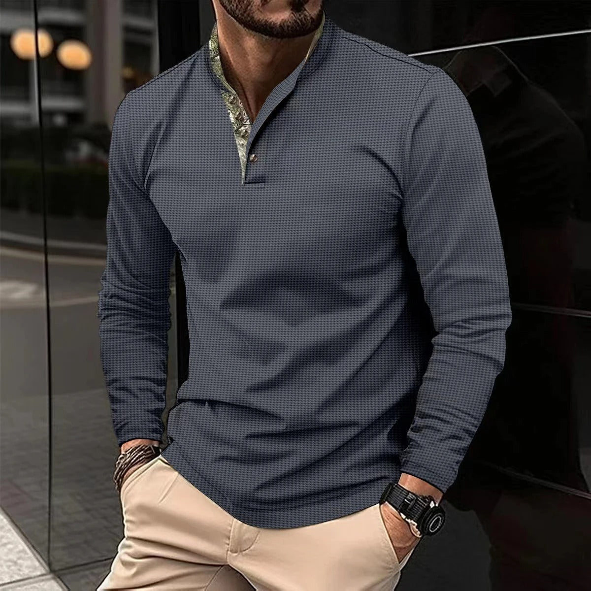 Sebastian | Herre Slim-Fit Langærmet Skjorte
