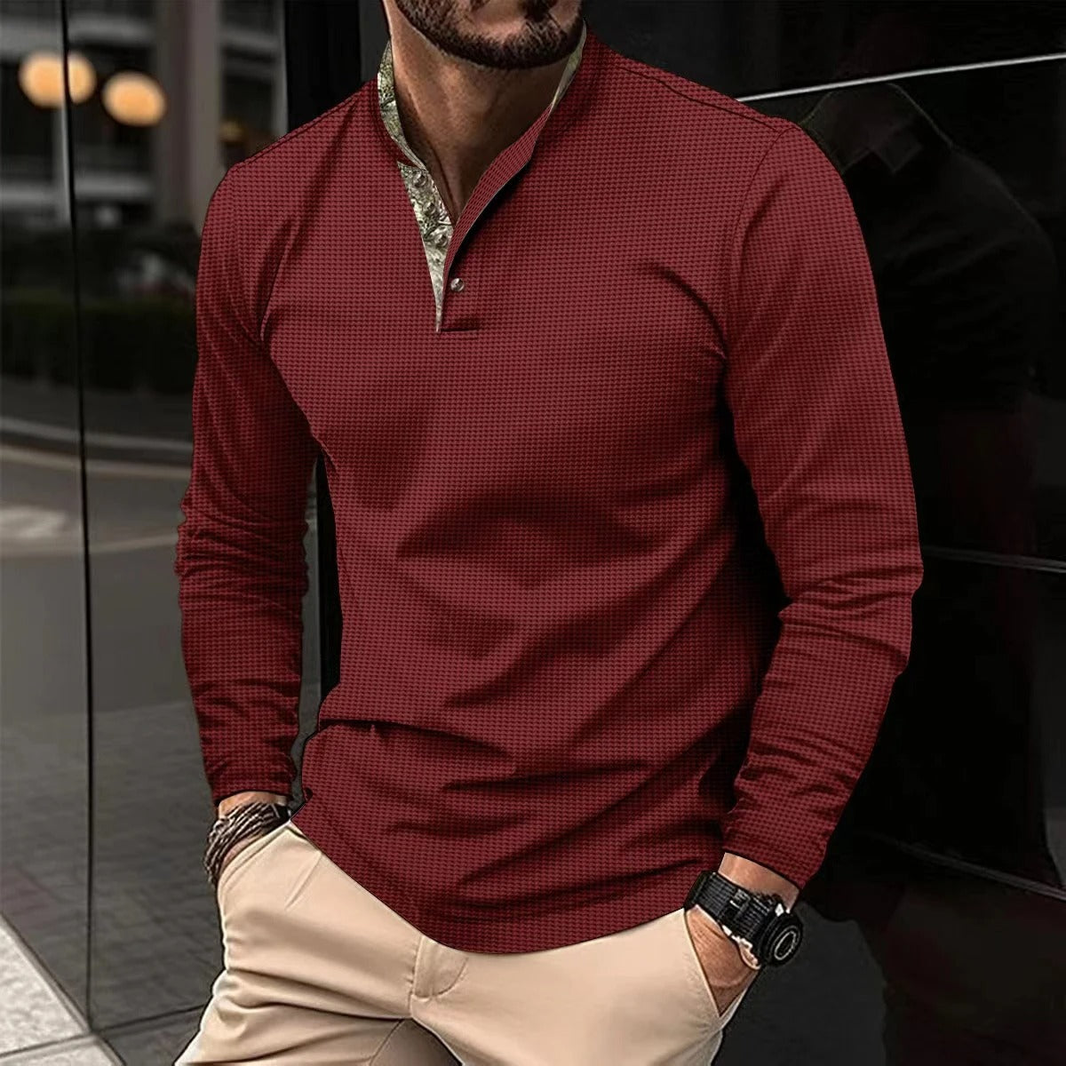 Sebastian | Herre Slim-Fit Langærmet Skjorte