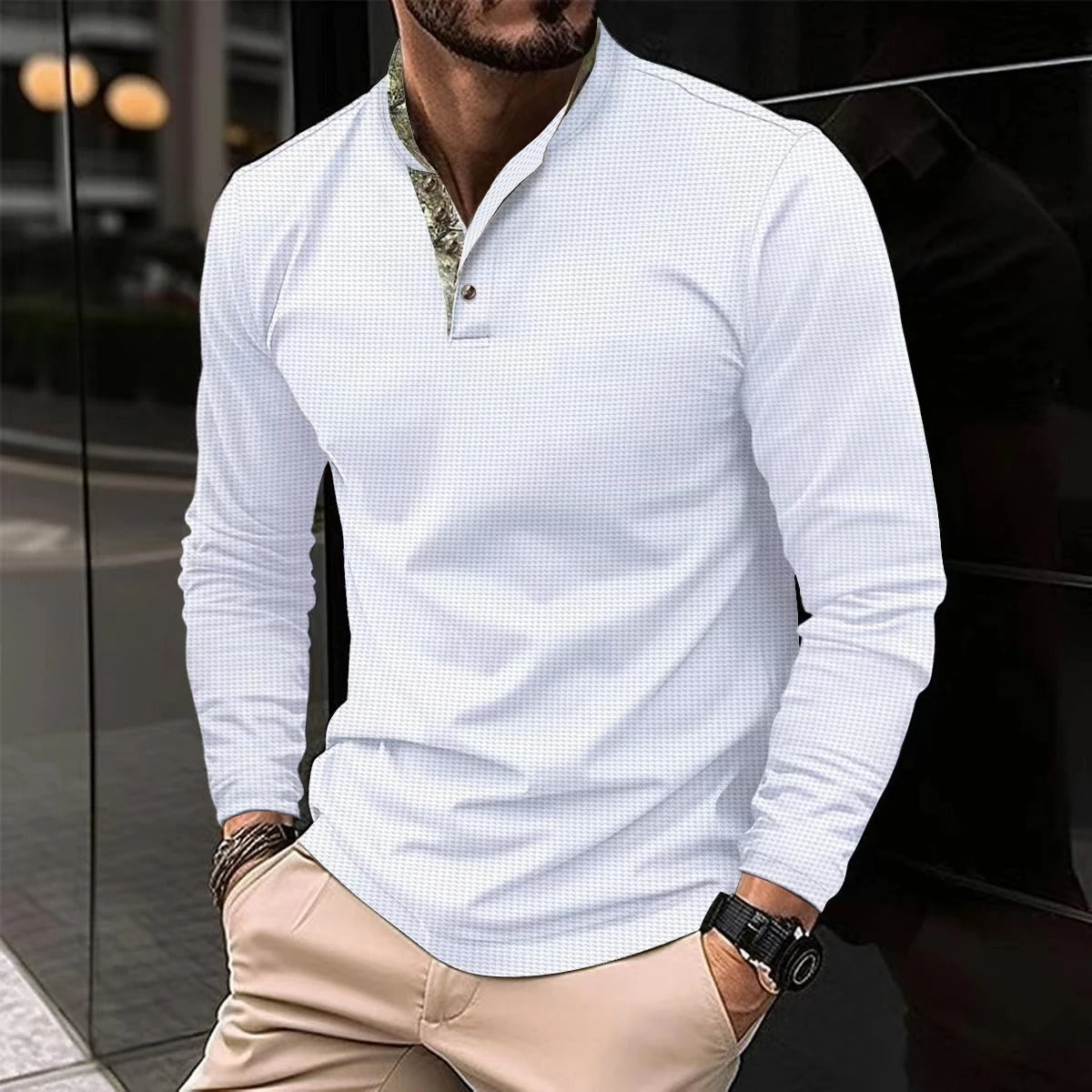 Sebastian | Herre Slim-Fit Langærmet Skjorte