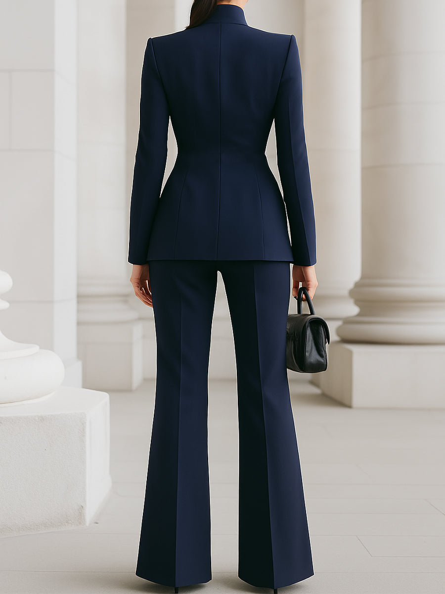 Whitney | Kvinders Fitted Langærmet Blazer Suit Sæt