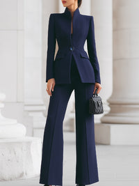 Whitney | Kvinders Fitted Langærmet Blazer Suit Sæt