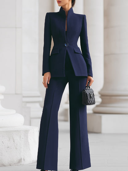 Whitney | Kvinders Fitted Langærmet Blazer Suit Sæt