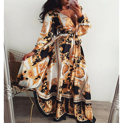 Harmony | Bohemian Maxi Kjole - Elegant og Flydende