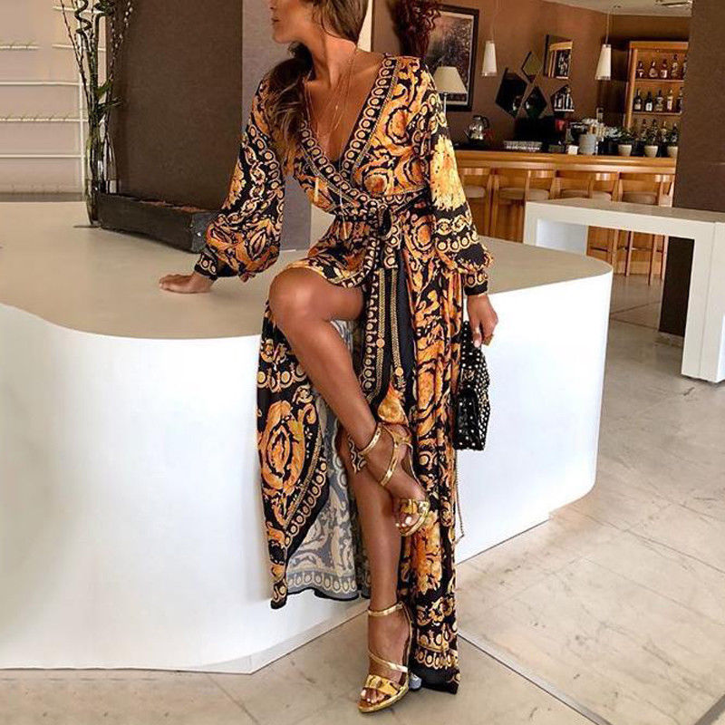 Harmony | Bohemian Maxi Kjole - Elegant og Flydende