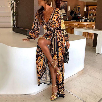 Harmony | Bohemian Maxi Kjole - Elegant og Flydende