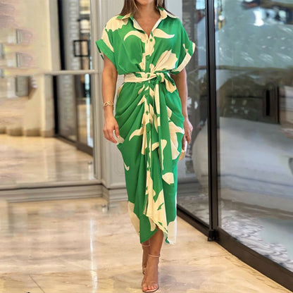 Susan | Elegant Sommer Drape Kjole til Stilfuld Komfort